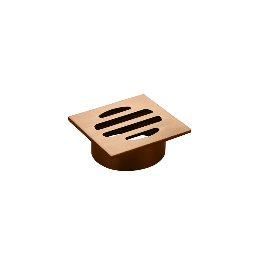 Meir Square Floor Grate Shower Drain 50Mm Outlet Lustre Bronze