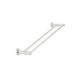 Meir Round Double Towel Rail 600mm Brushed Nickel