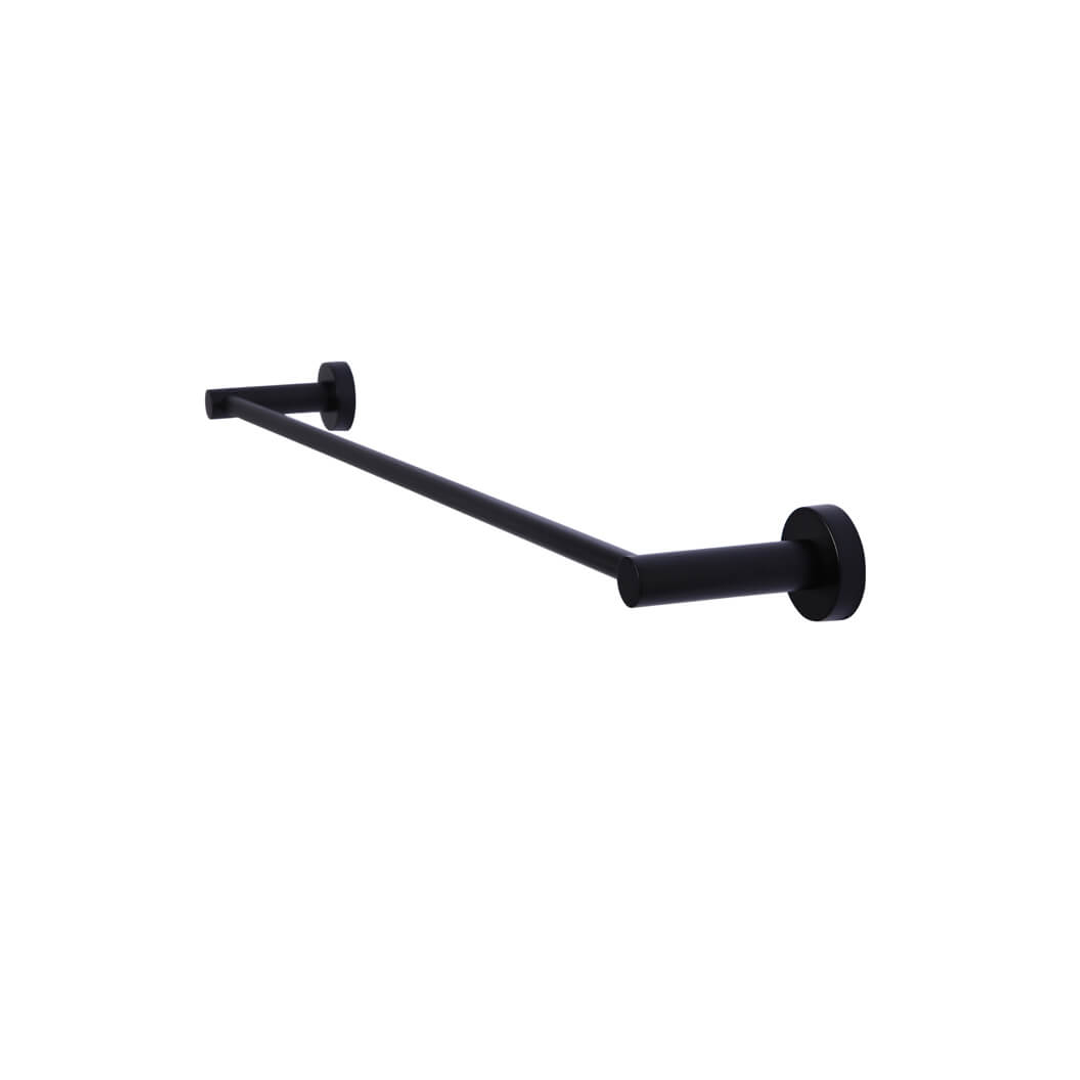 Meir Round Single Towel Rail 600Mm Matte Black
