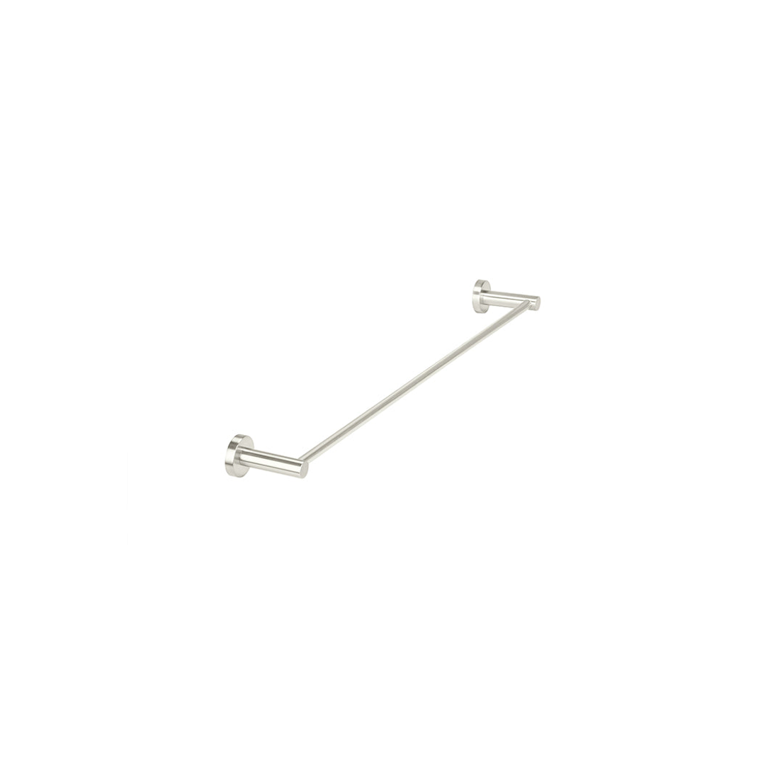 Meir Round Single Towel Rail 600Mm Brushed Nickel
