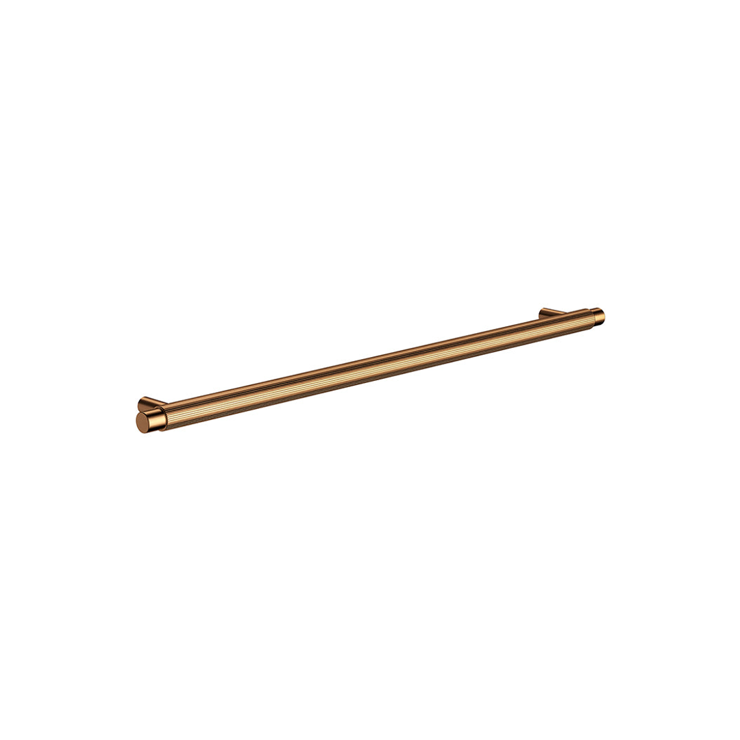 Meir Oppen Round Pull 328mm Cabinet Handle (Linear) Lustre Bronze