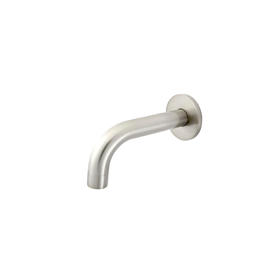 Meir Universal Round Curved Spout 130Mm Brushed Nickel