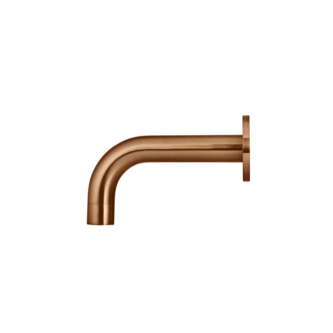 Meir Universal Round Curved Spout 130Mm Lustre Bronze