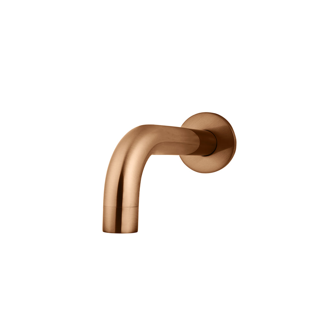 Meir Universal Round Curved Spout 130Mm Lustre Bronze