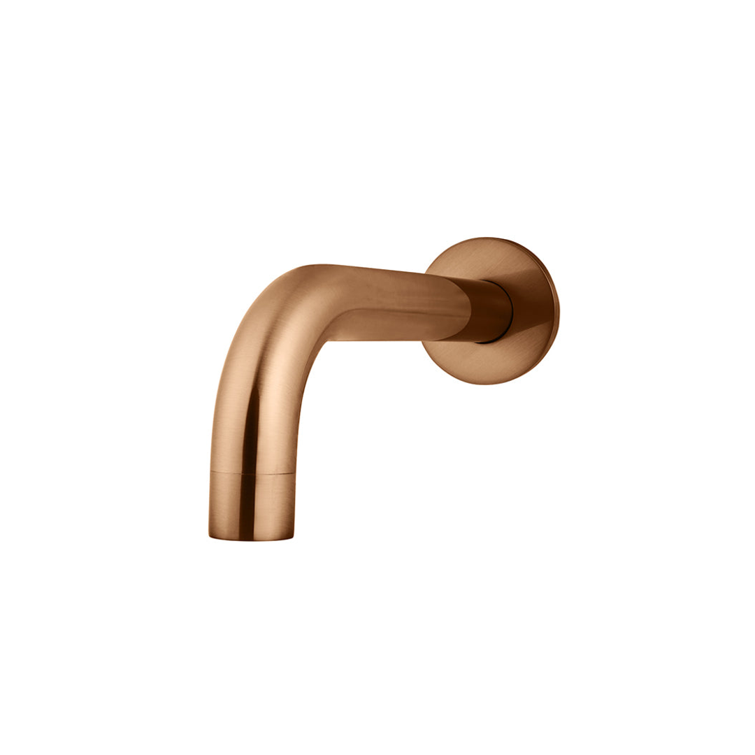 Meir Universal Round Curved Spout Lustre Bronze