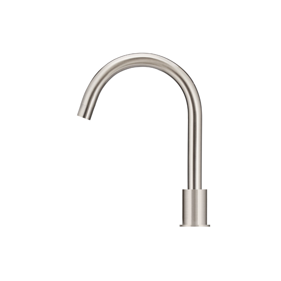 Meir Round Hob Mounted Swivel Spout Brushed Nickel