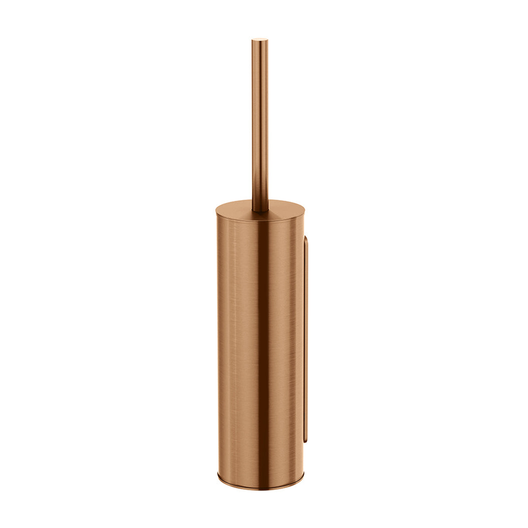 Meir Round Toilet Brush And Holder Lustre Bronze