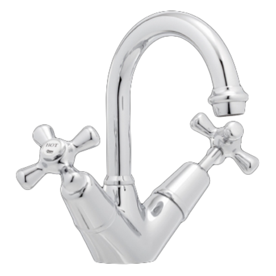 Ram Dorset Twin Basin Tap Chrome