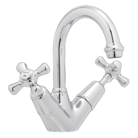 Ram Dorset Twin Basin Tap Chrome