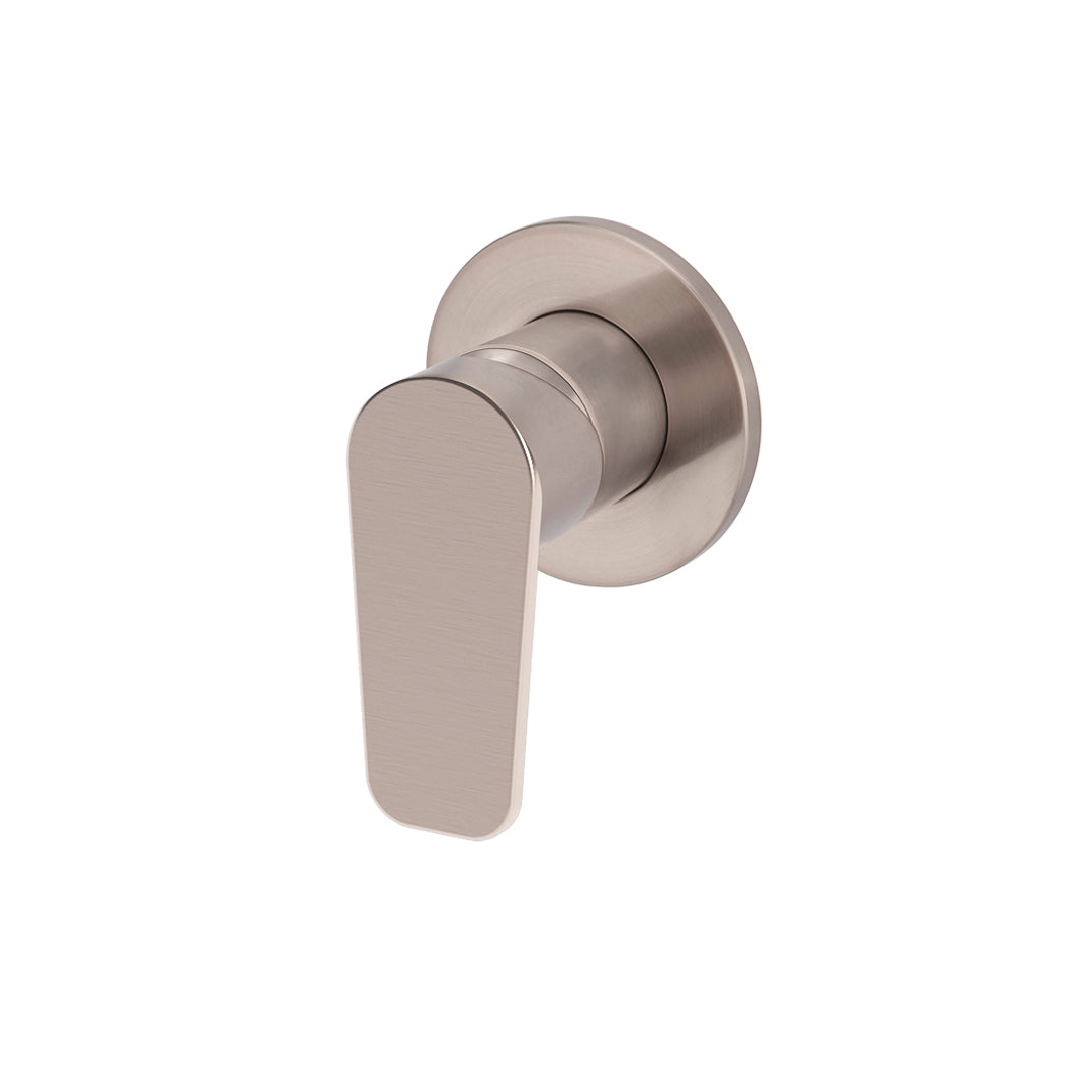 Meir Round Wall Mixer Paddle Handle Finish Kit Champagne