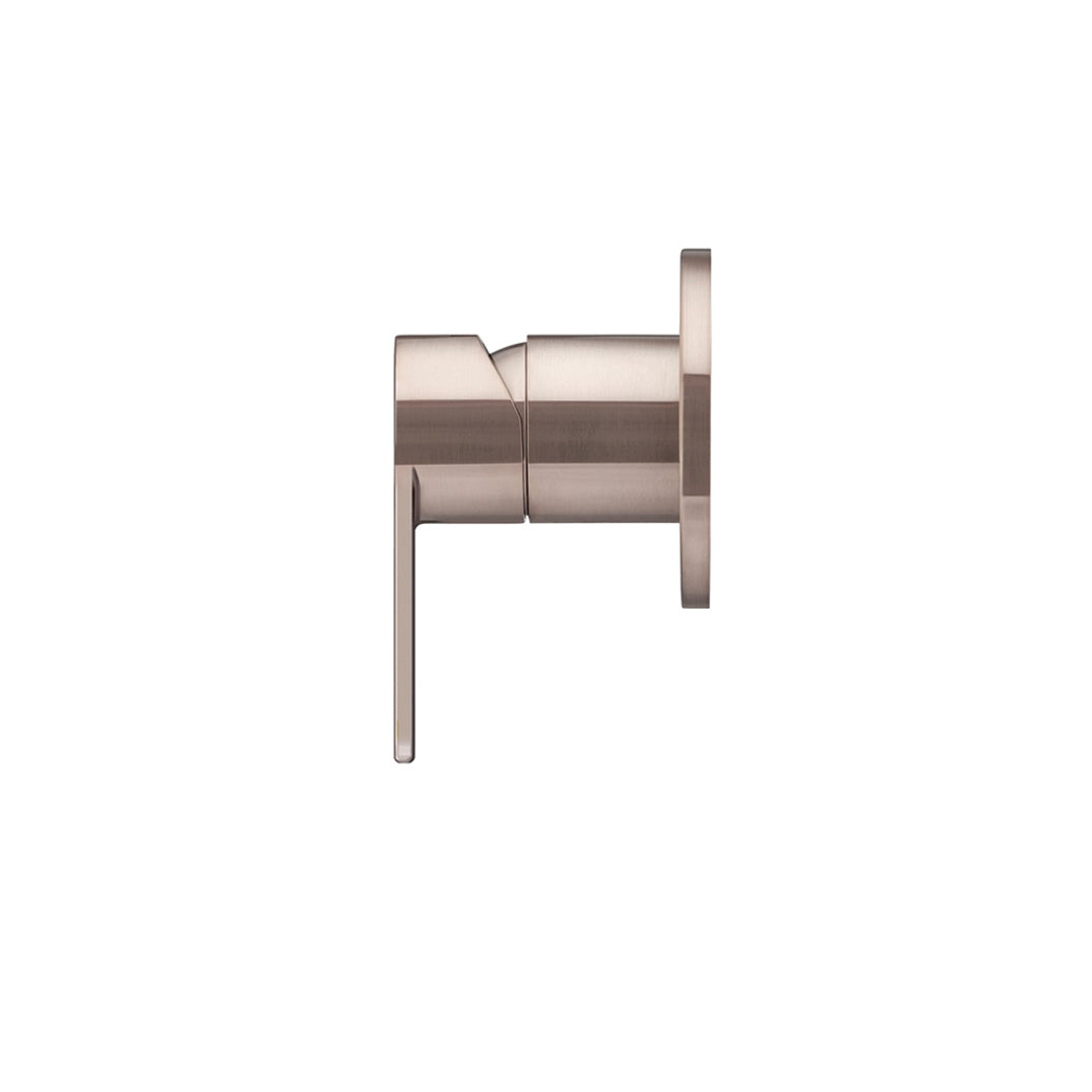 Meir Round Wall Mixer Paddle Handle Finish Kit Champagne