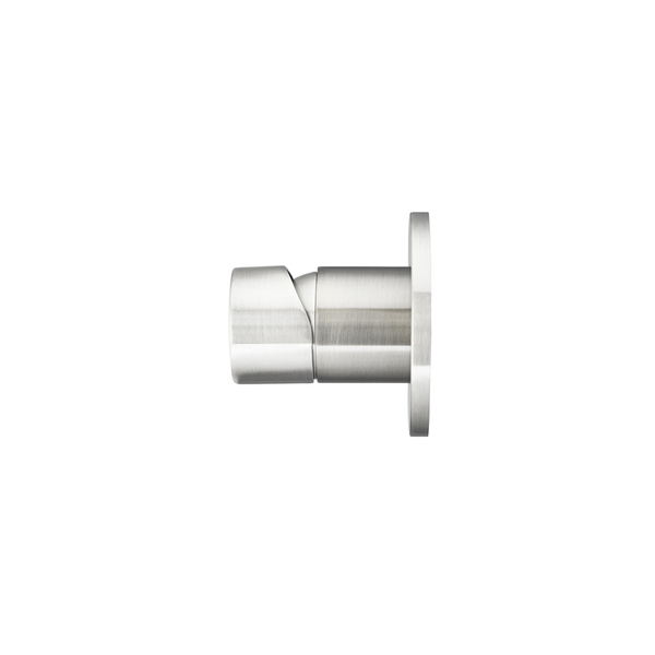 Meir Round Wall Mixer Pinless Handle Finish Kit Brushed Nickel