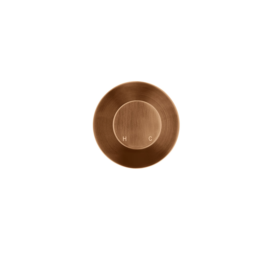 Meir Round Wall Mixer Pinless Handle Finish Kit Lustre Bronze