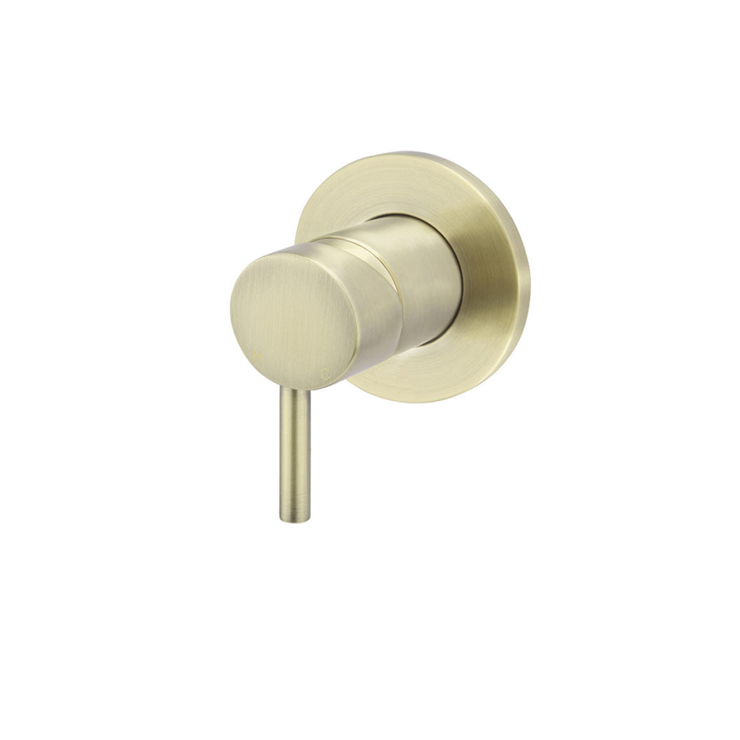 Meir Round Wall Mixer Short Pin Lever Finish Kit Tiger Bronze