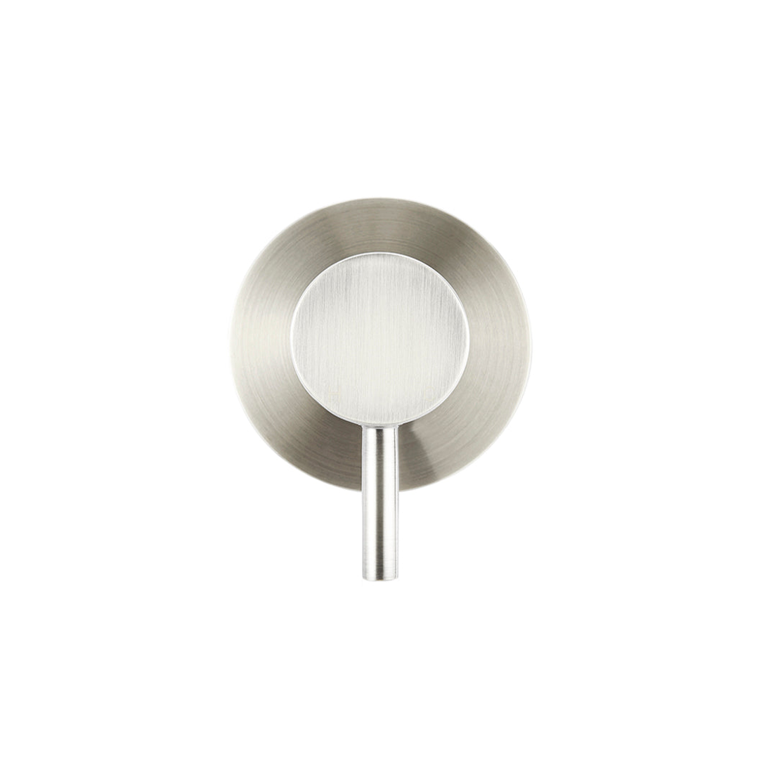 Meir Round Wall Mixer Short Pin Lever Finish Kit Brushed Nickel
