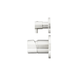 Meir Round Diverter Mixer Pinless Handle Finish Kit Brushed Nickel