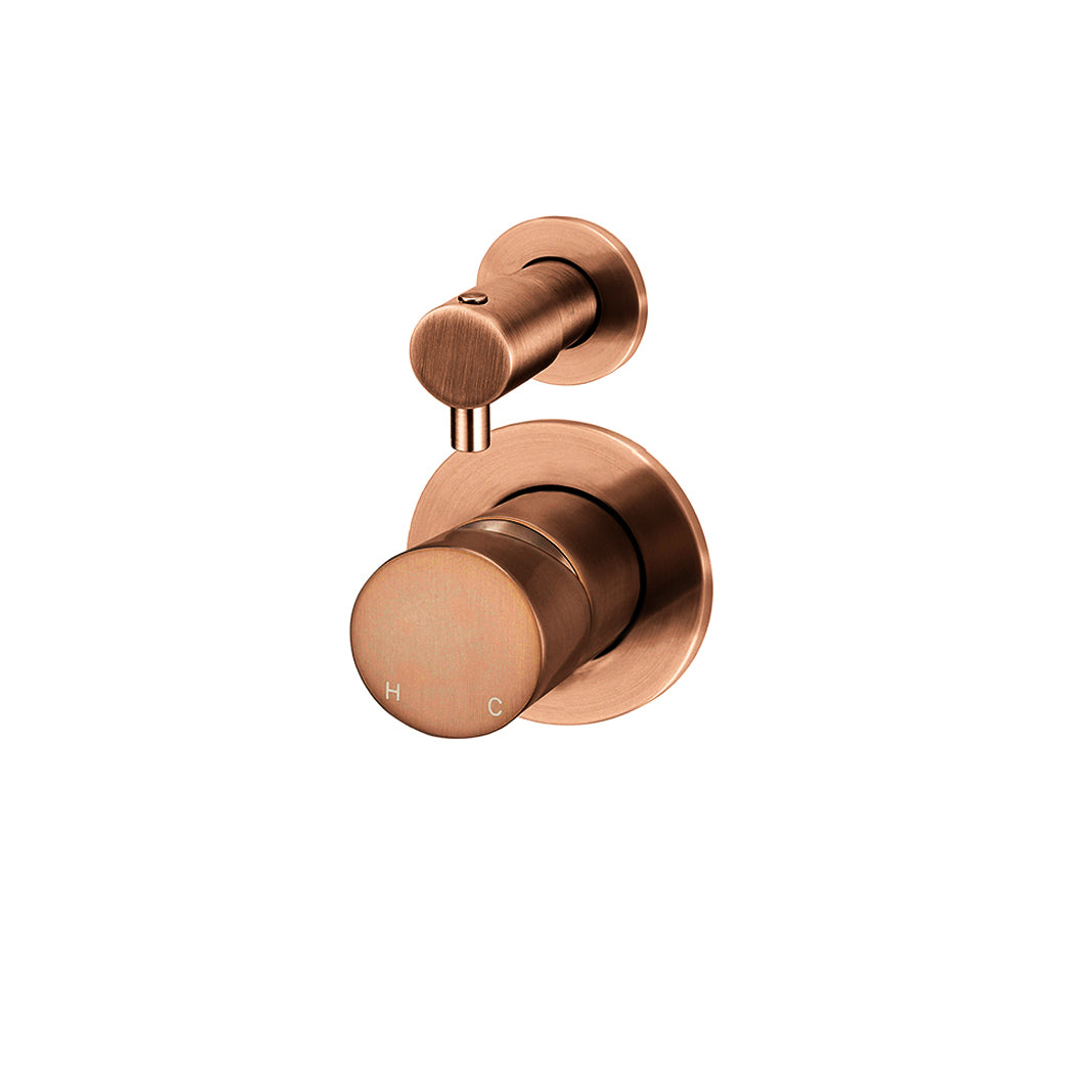 Meir Round Diverter Mixer Pinless Handle Finish Kit Lustre Bronze