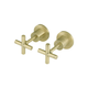 Meir Cross Handle Jumper Valve Wall Top Assemblies Tiger Bronze