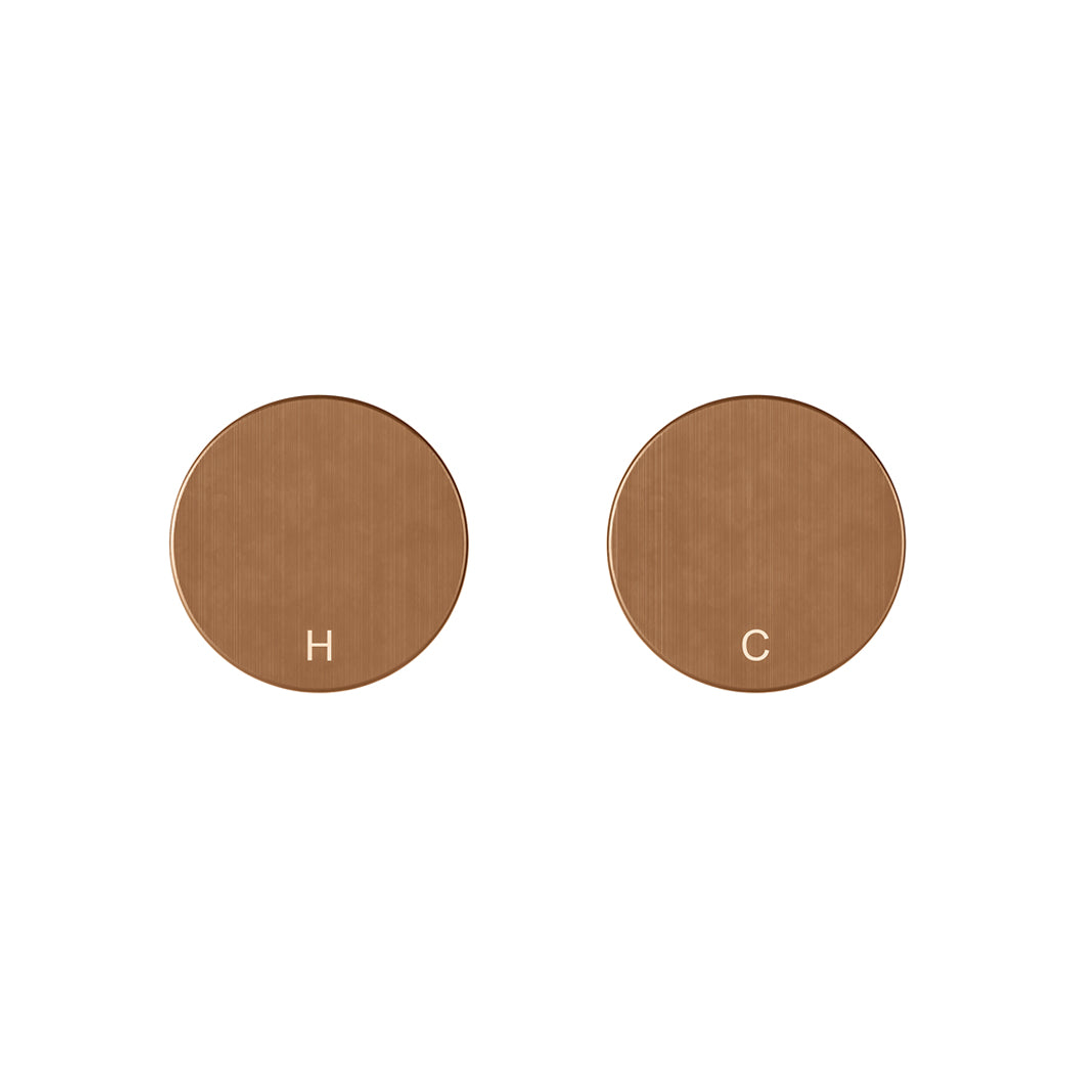 Meir Circular Wall Taps Lustre Bronze