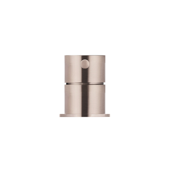 Meir Round Deck Mounted Mixer Champagne