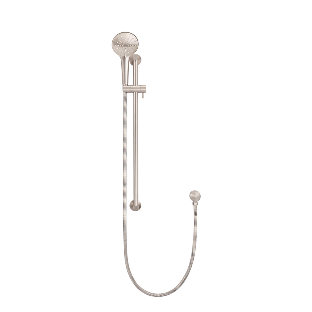 Meir Round Three Function Hand Shower On Rail Column Champagne