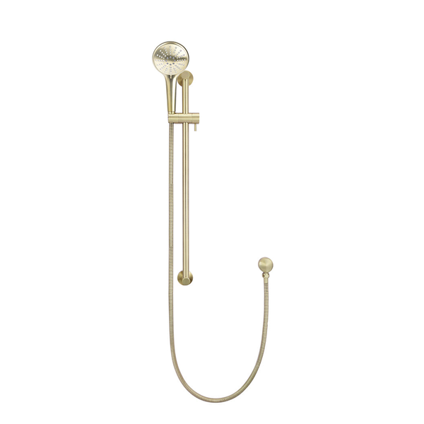 Meir Round Three Function Hand Shower On Rail Column Tiger Bronze