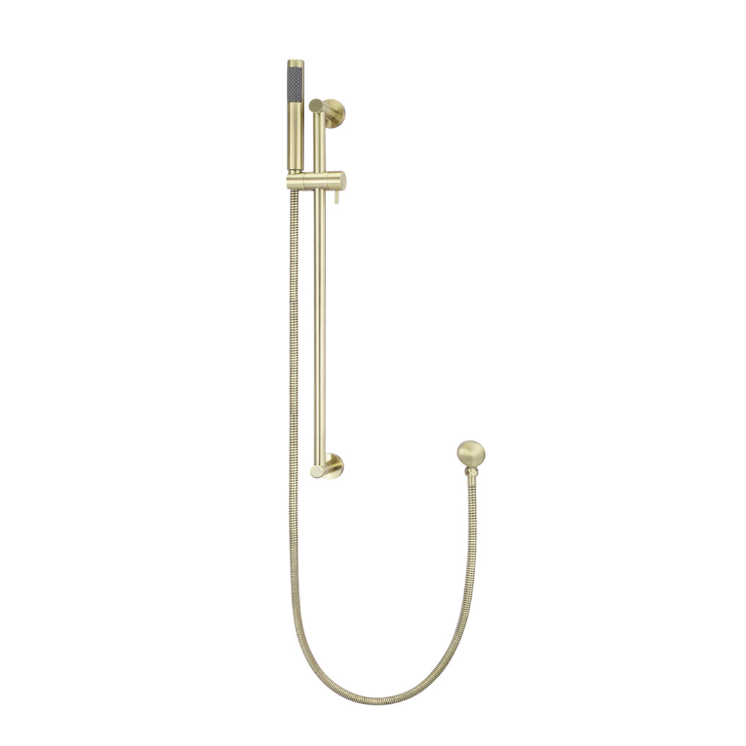 Meir Round Hand Shower On Rail Column Tiger Bronze