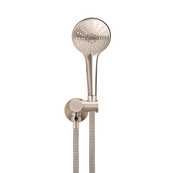 Meir Round Hand Shower On Swivel Bracket Champagne