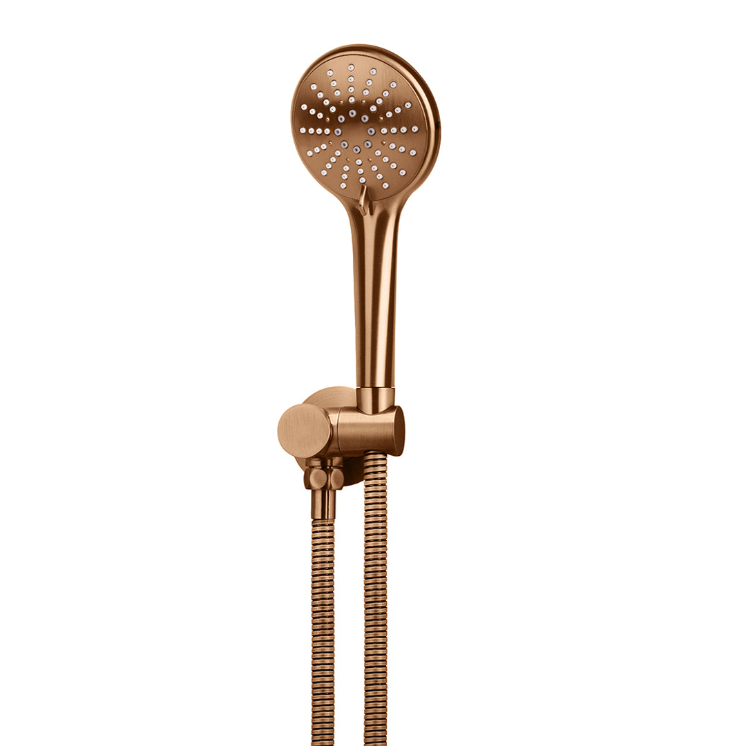 Meir Round Hand Shower On Swivel Bracket Lustre Bronze