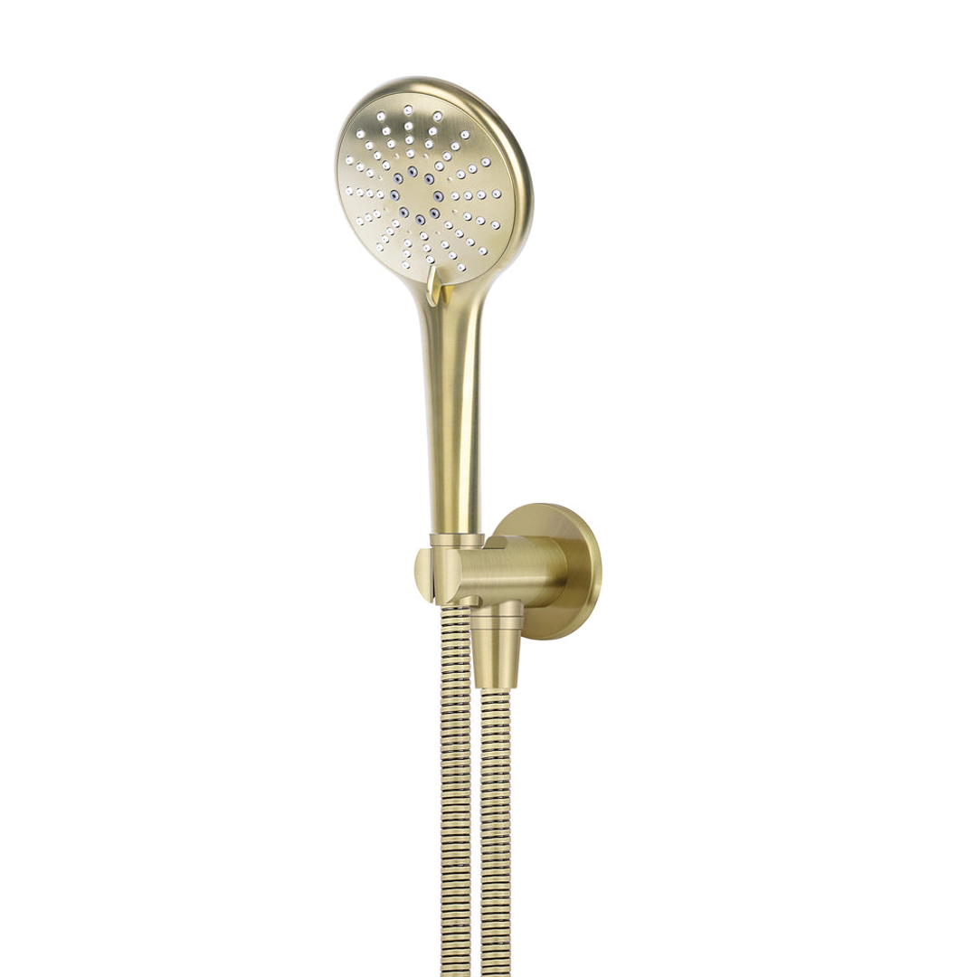 Meir Round Three Function Hand Shower On Fixed Bracket Tiger Bronze