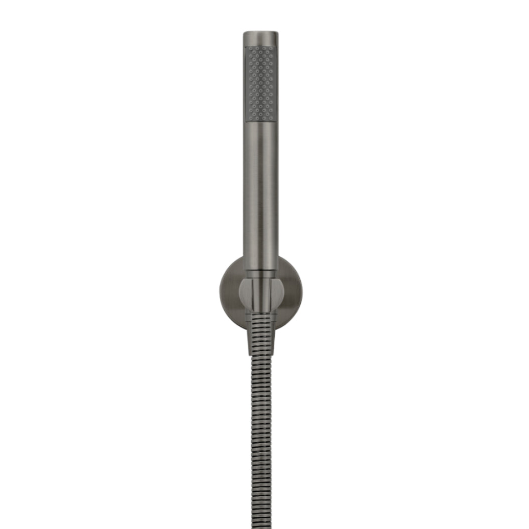 Meir Round Hand Shower On Fixed Bracket Shadow