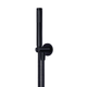 Meir Round Hand Shower On Fixed Bracket Matte Black