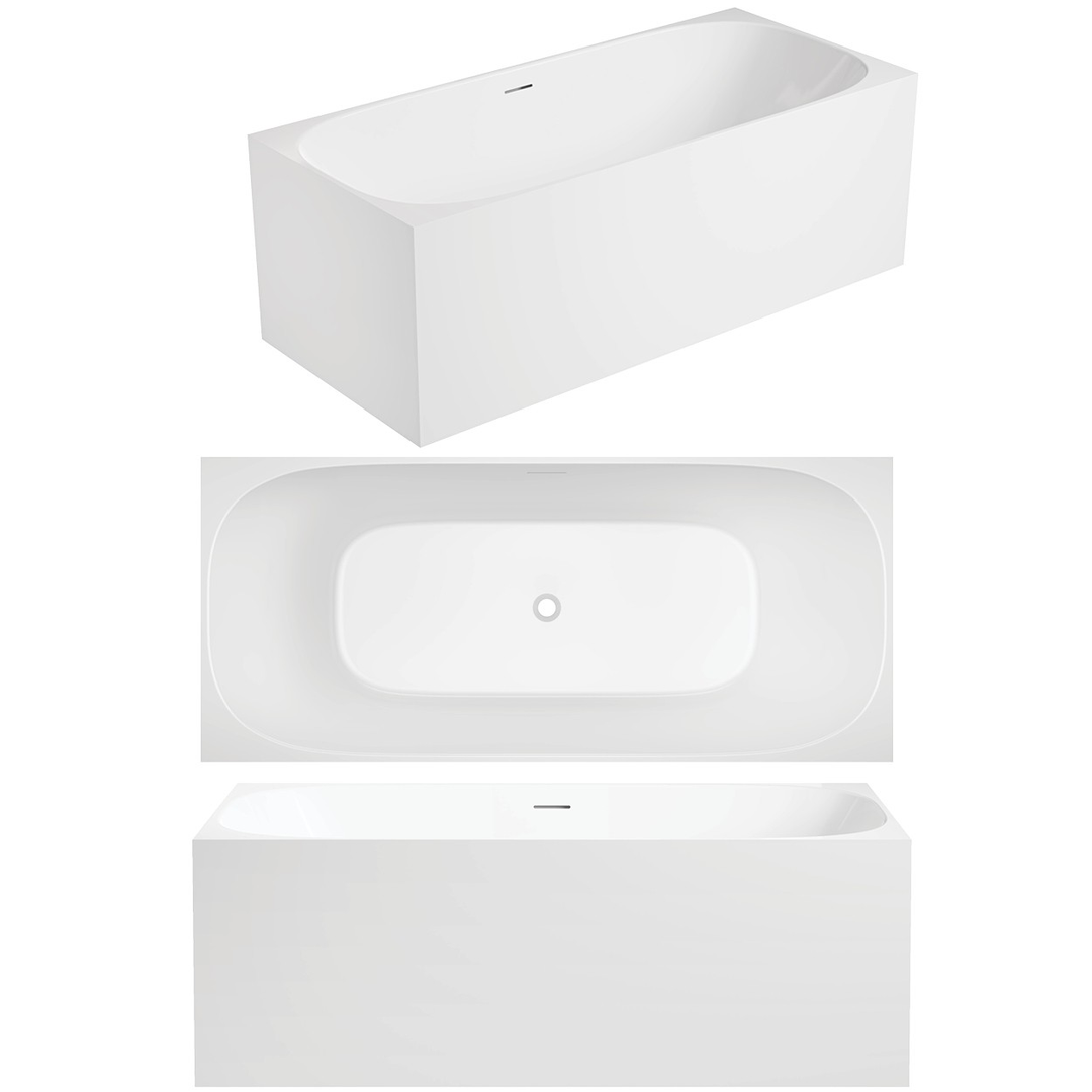 Oceano Studio 1700 Freestanding Bath White 1700mm X 750mm