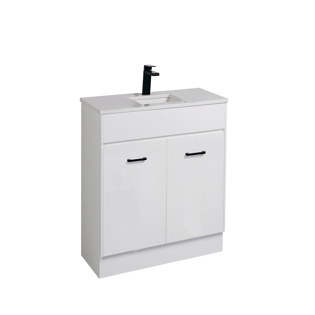 Aulic Rocky White Cabinet With Options Of Handles 580X450X855Mm