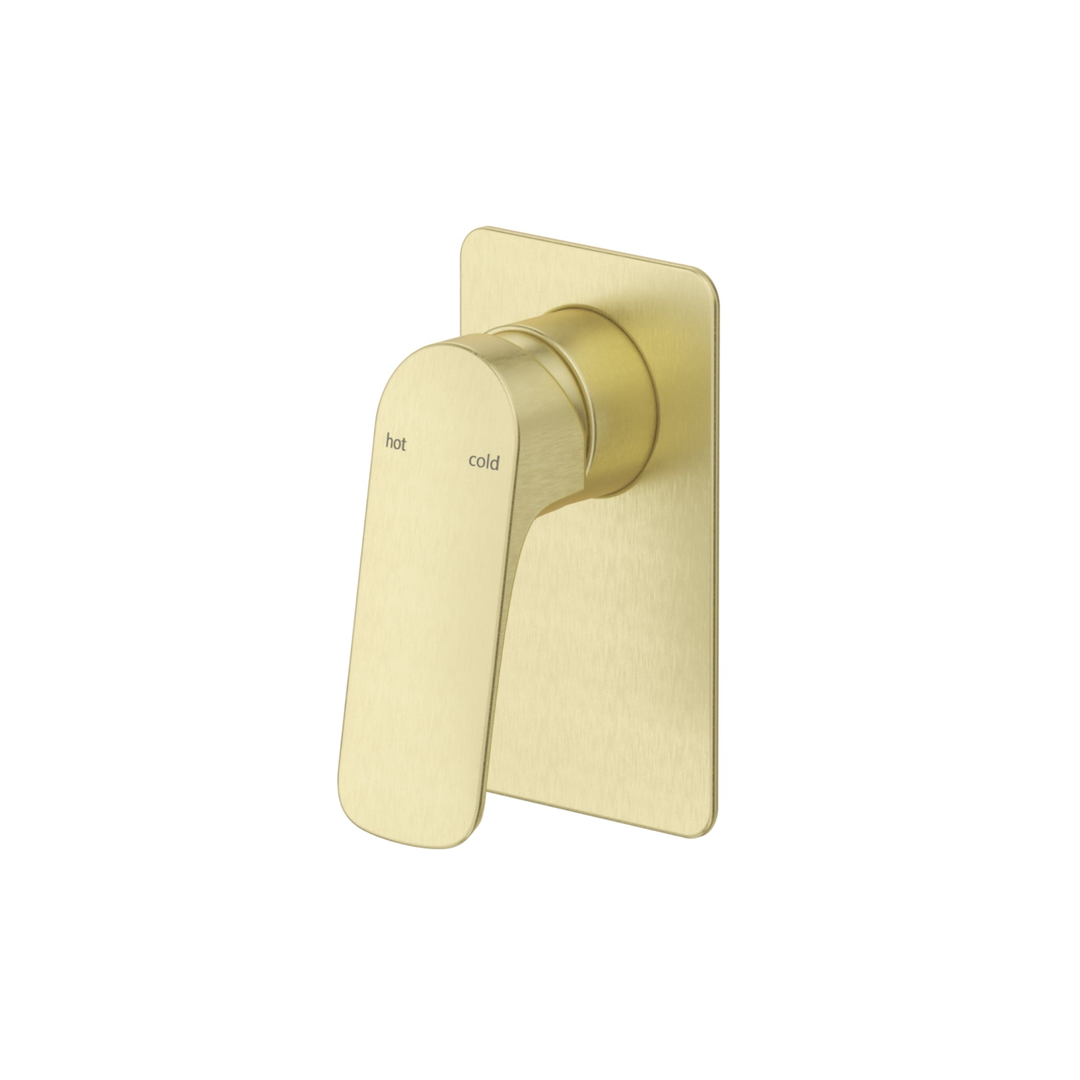 Bella Vista Kaza Shower Mixer Square Plate Trim Kit Only French Gold