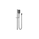 Bella Vista Shower Head On Rail Square Gun Metal