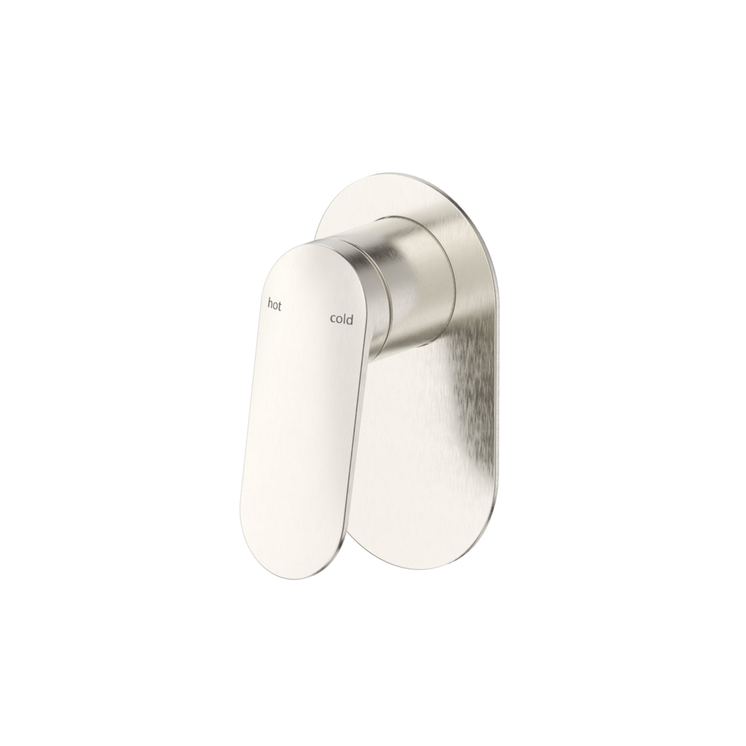 Bella Vista Lantra Shower Mixer Oval Plate Trim Kit Only Brushed Nickel