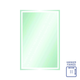 Sierra Rectangle Polished Edge Mirror With Sandblasted Border 1200X800Mm With Hangers