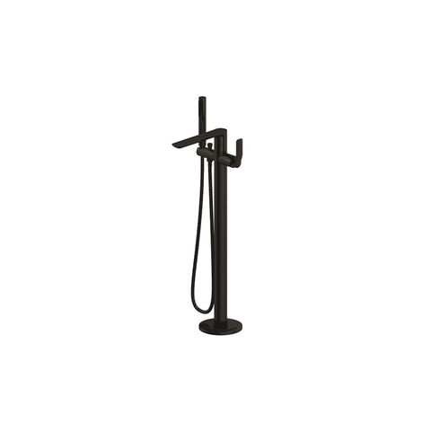 Streamline Synergii Free Standing Bath Mixer With Handshower Matte Black