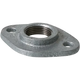 20MM OVAL FLANGE GALV DRILLED