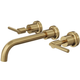 LINSOL Tre Lever Handle Bath Set - Brushed Brass