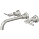 LINSOL Tre Lever Handle Bath Set - Brushed Nickel
