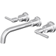 LINSOL Tre Lever Handle Bath Set - Chrome