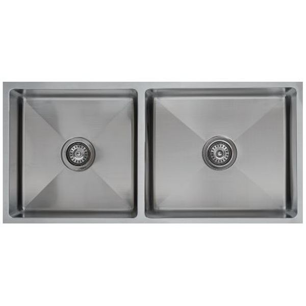 Interchange Uptown 250 Double Bowl Sink Radius Corner - 975 X 450 X 250