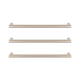 Radiant Warm Brushed Nickel 650Mm Non Heated Round Single Bar Towel Rail