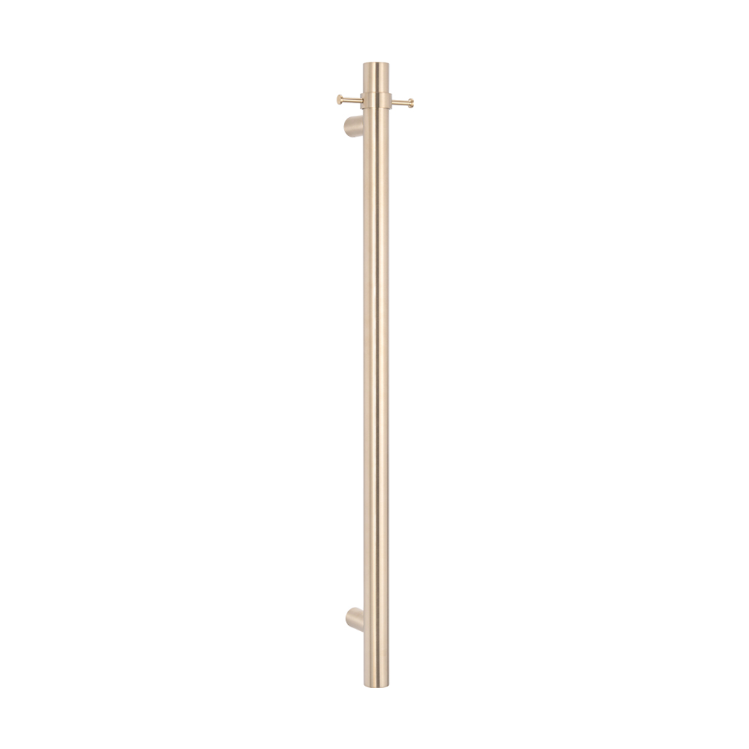 Radiant Vertical Towel Rail Hook For Vertical Heated Bar Warm Brushed Nickel