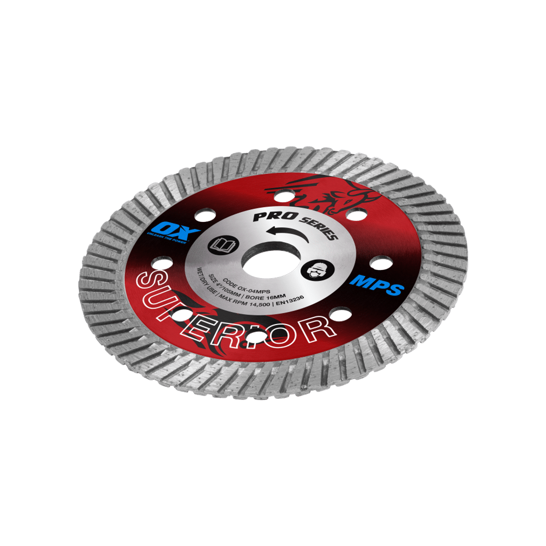 Ox Professional Mps 4' Turbo Diamond Blade