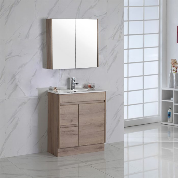 Aulic York 900mm Freestanding Vanity - Mini Ceramic Top (Left Hand Drawer)