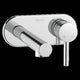 Abey Gareth Ashton Lucia Wall Basin Mixer Set On Plate Cp - Burdens Plumbing