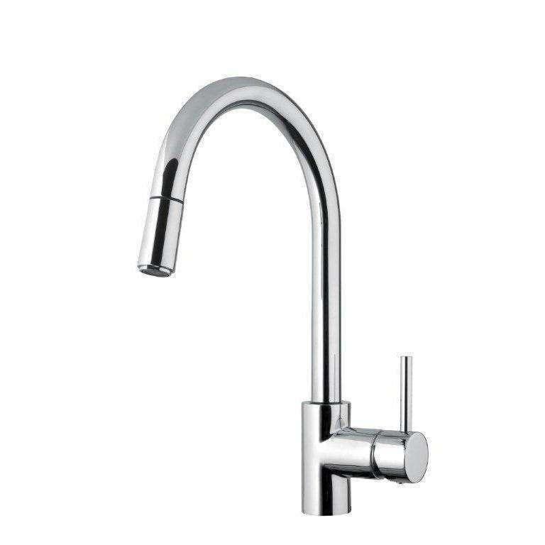 Abey Lucia Kitchen Mixer With Pull Out Spray Chrome Sk5 - Burdens Plumbing
